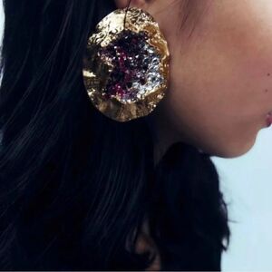 Zara  rhinestone earrings M1